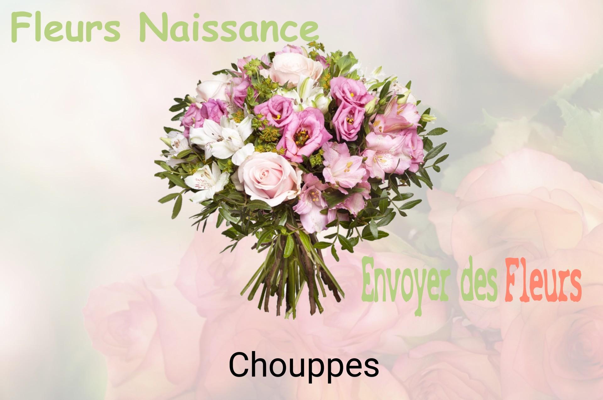 Bouquet de fleurs de naissance livré à Chouppes